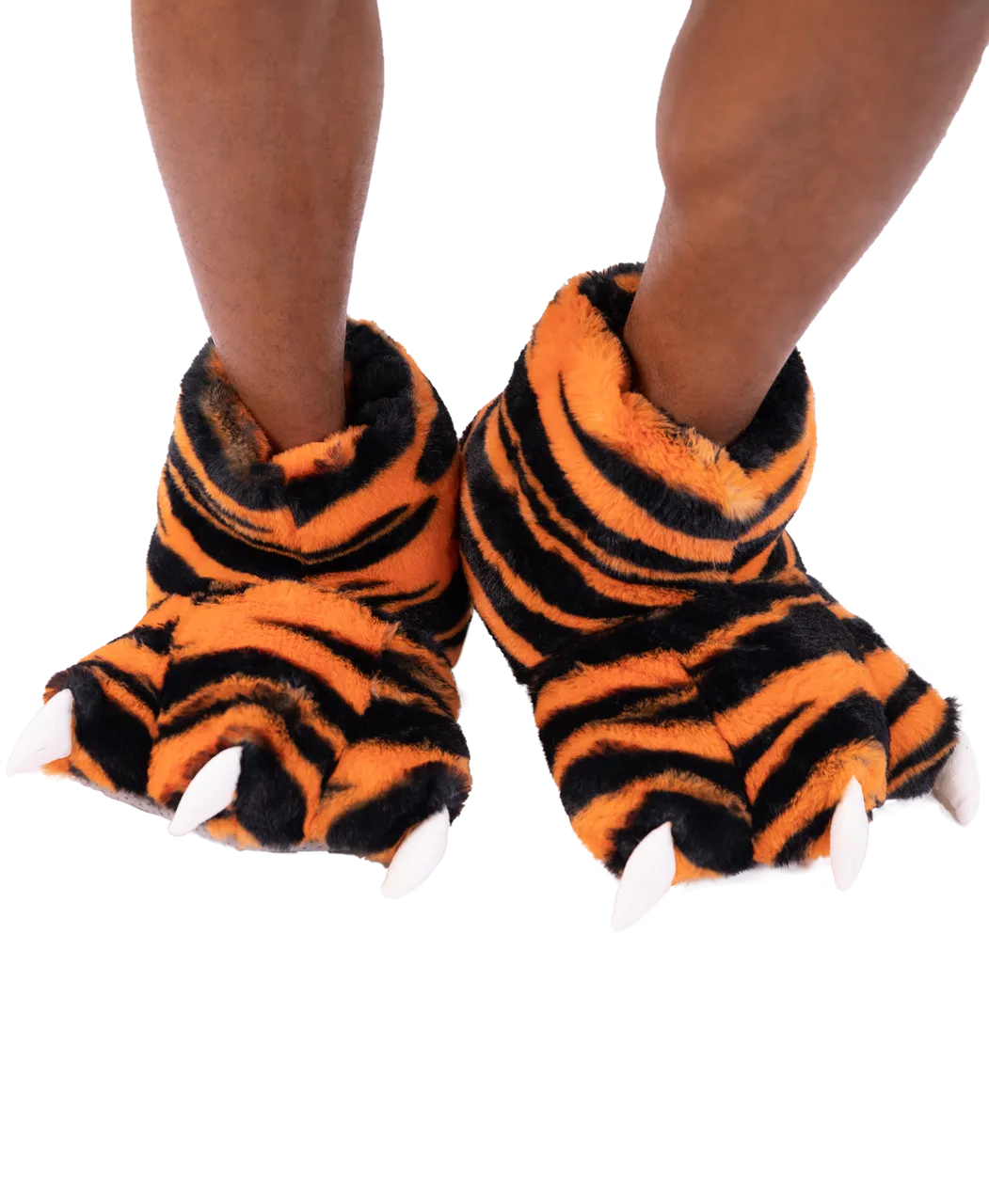 Tiger Kid and Adult Paw Slipper