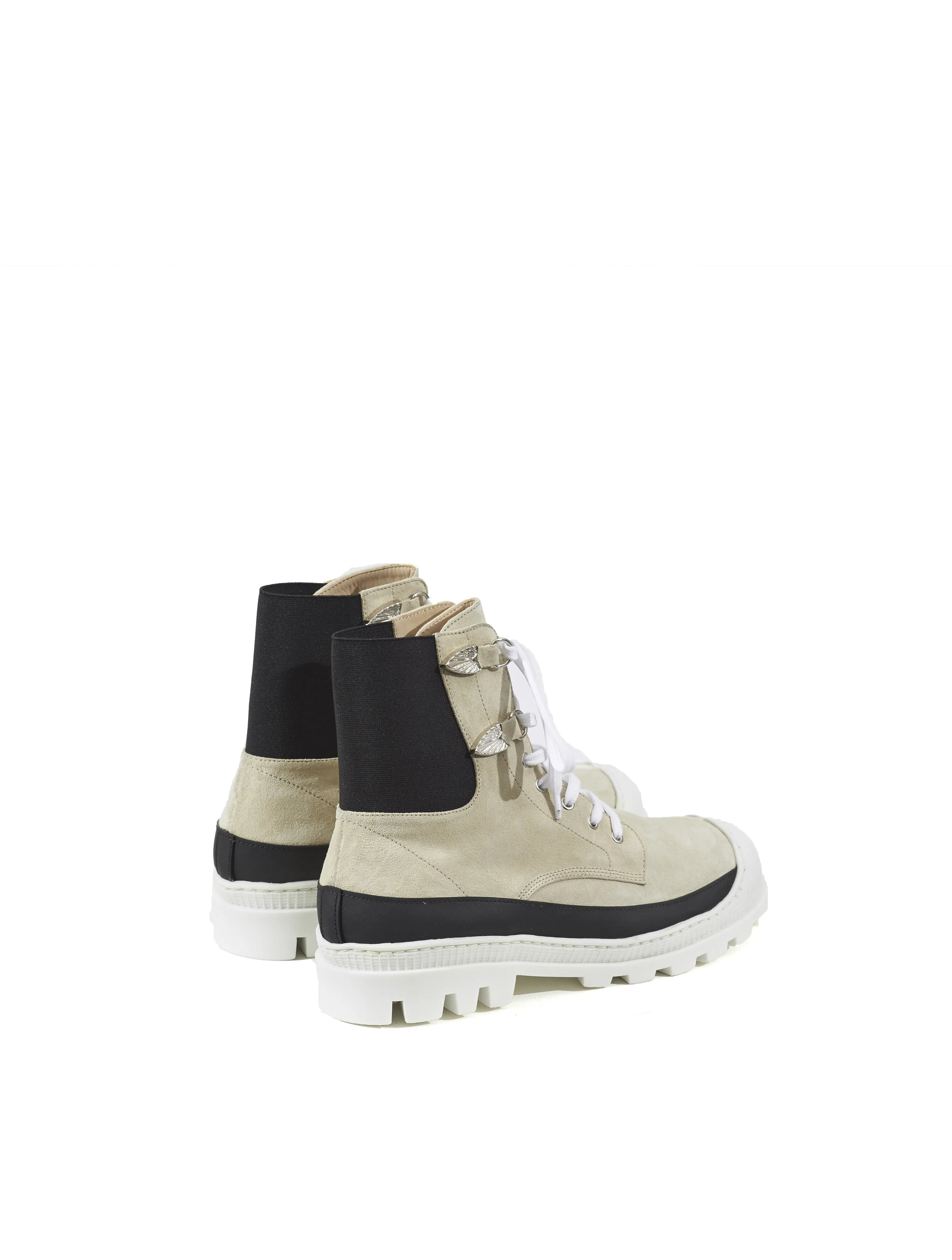 Toga Virilis Off White Suede Boot