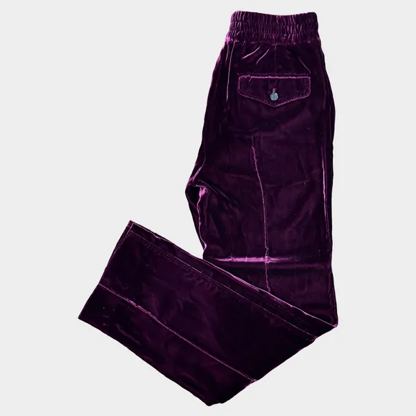 Tom Ford women's purple velour joggers