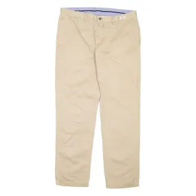 TOMMY HILFIGER Chino Mens Trousers Beige Regular Tapered W36 L32