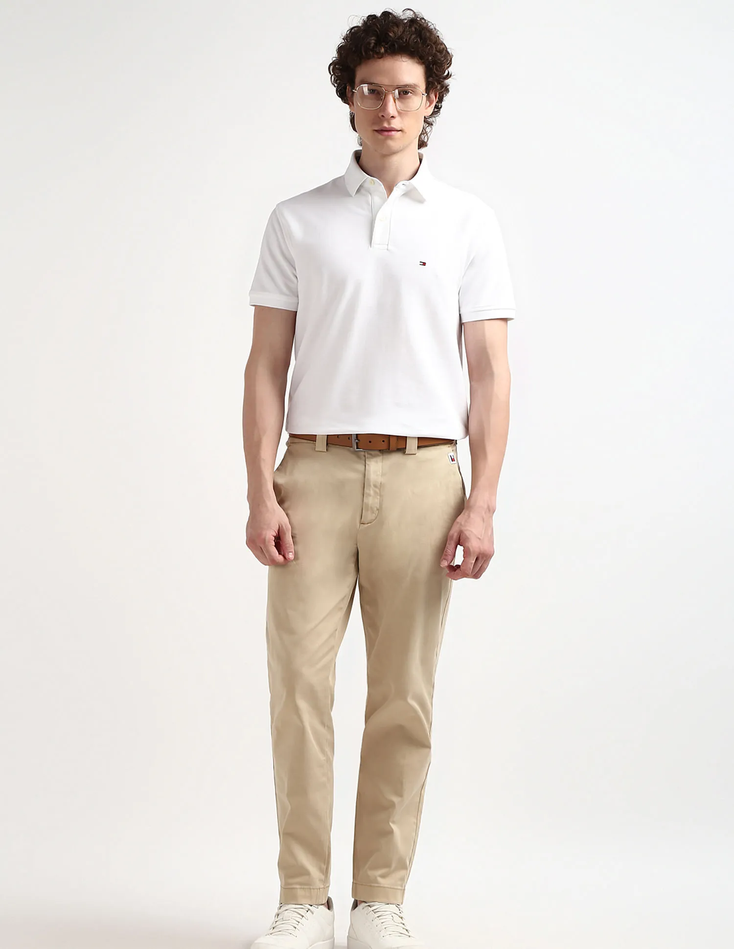 Tommy Hilfiger Solid Cotton Polo Shirt