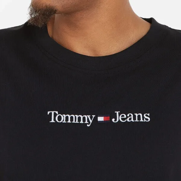 Tommy Jeans Classic Linear Logo-Embroidered Cotton T-Shirt