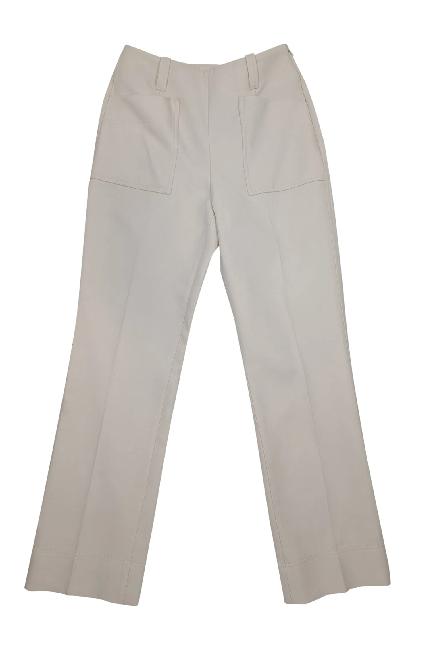 Tory Burch - Cream Pleat Front Trousers Sz 4