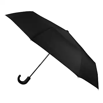 Totes ECO-BRELLA® X-TRA STRONG Black Auto Open & Close PU Umbrella