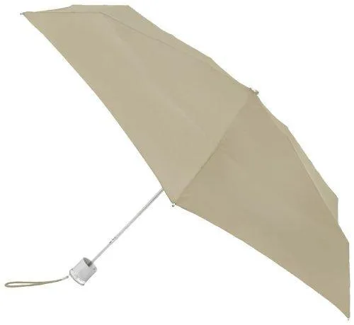 Totes Ladies Signature Micro Manual Compact Umbrella