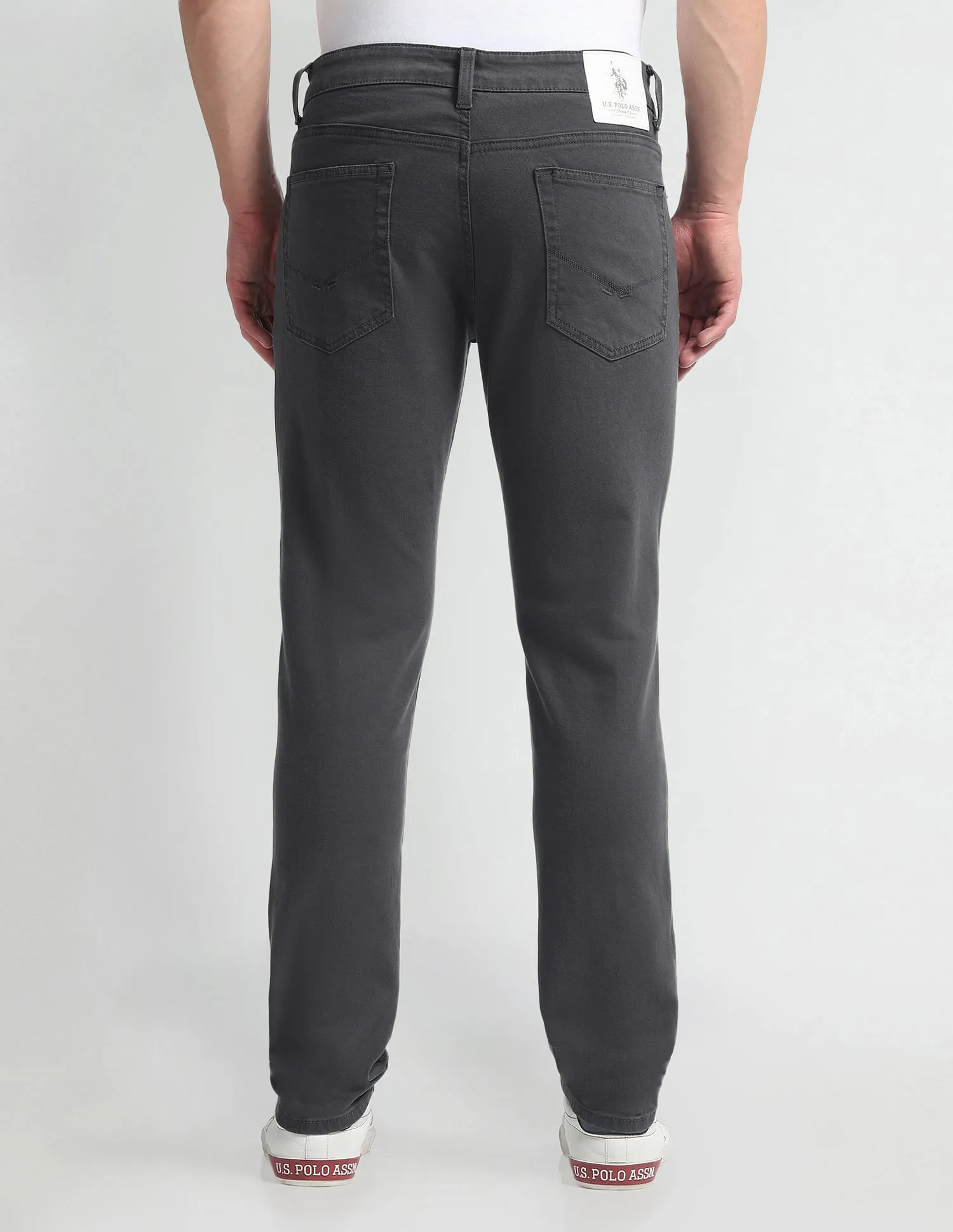 U.S. Polo Assn. Denim Co. Brandon Slim Tapered Fit Grey Jeans