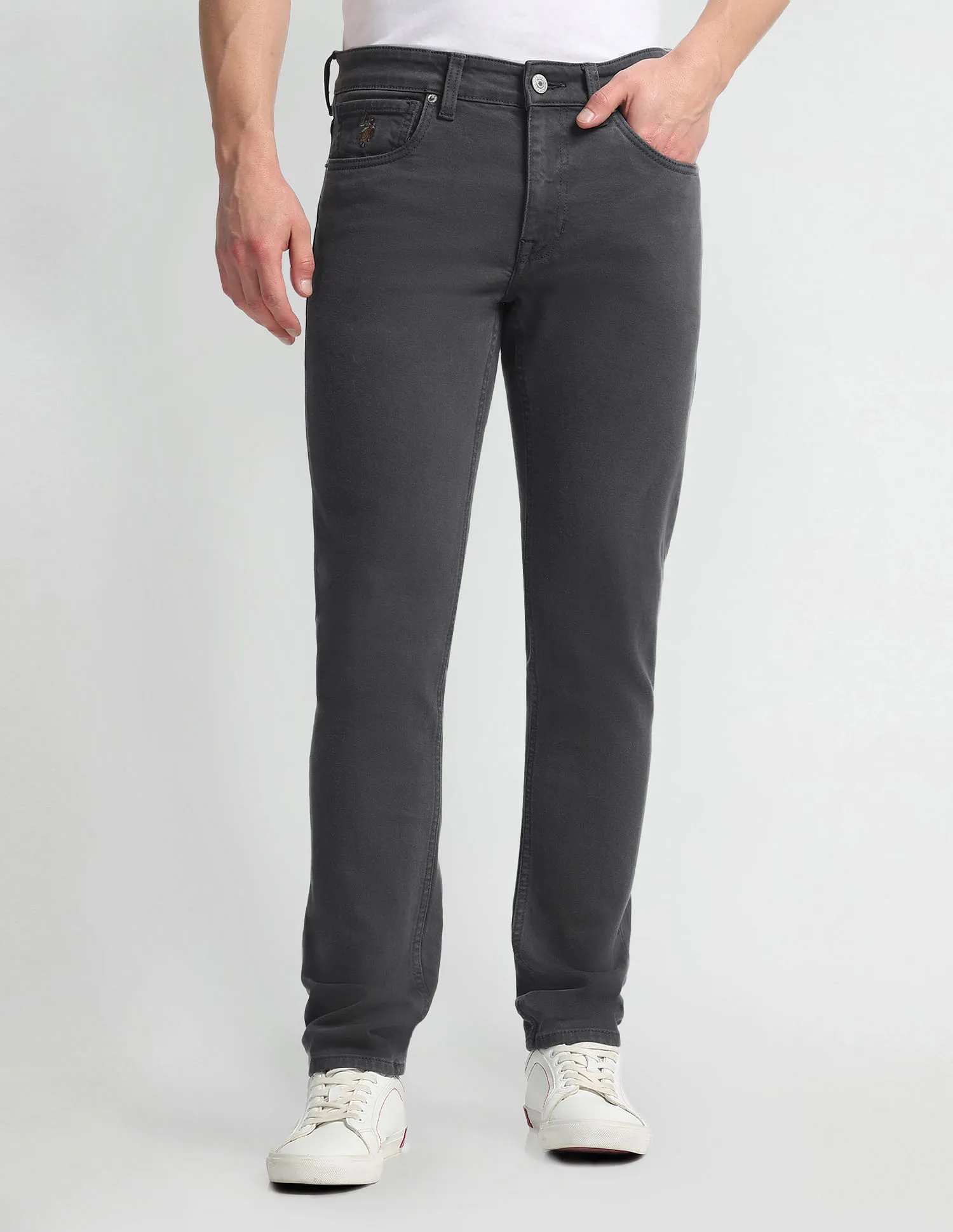 U.S. Polo Assn. Denim Co. Brandon Slim Tapered Fit Grey Jeans