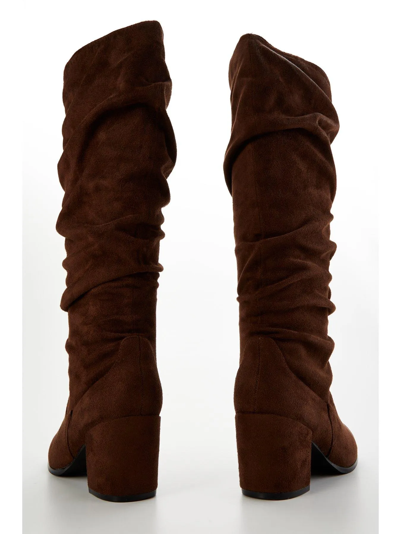 V by Very Wide Fit Knee High Slouch Boot With Wider Fitting Calf - Brown