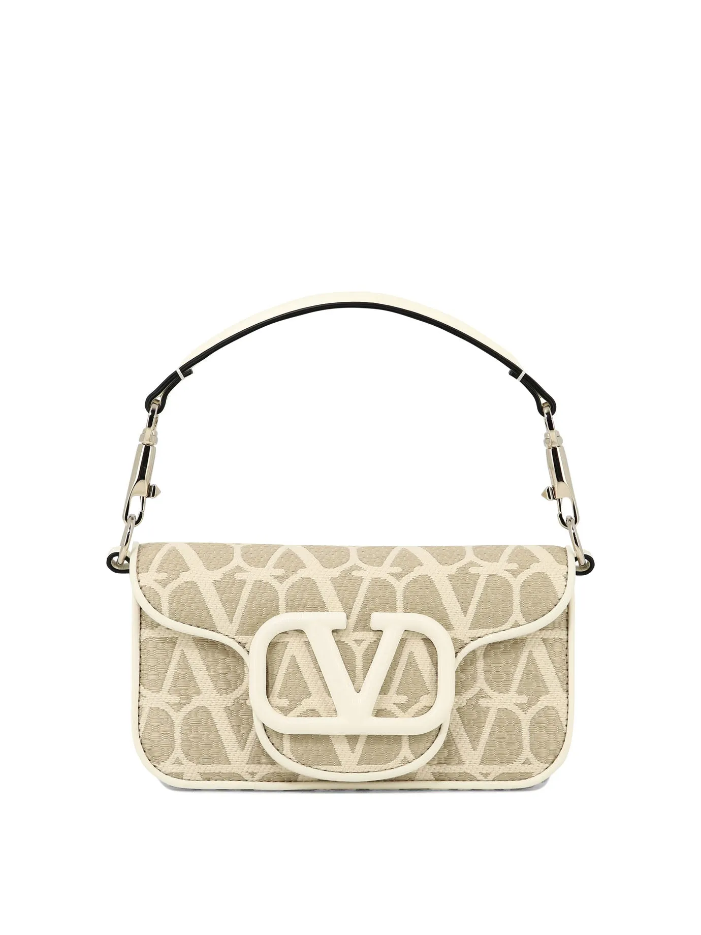 VALENTINO GARAVANI Chic Mini Jacquard Straw Shoulder Bag