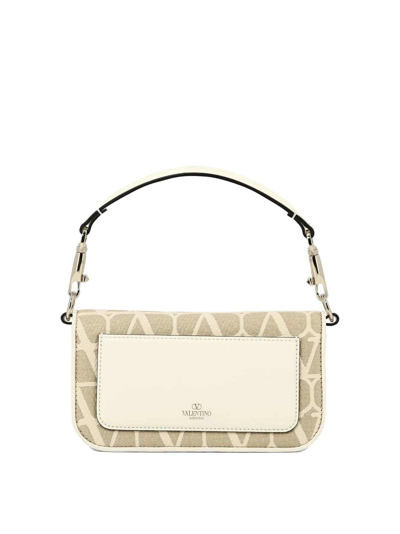 VALENTINO GARAVANI Chic Mini Jacquard Straw Shoulder Bag