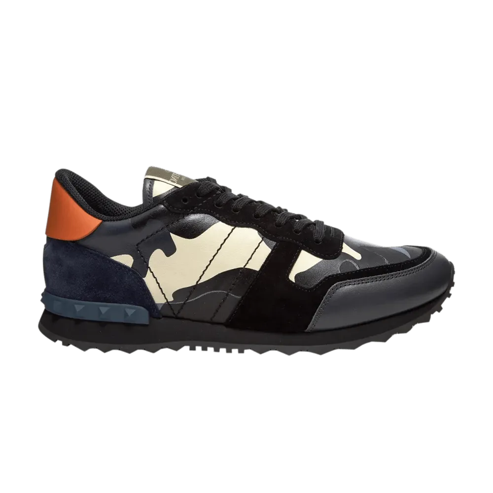 Valentino Garavani Men's Rockrunner Sneakers - CAMO/BLACK ORANGE