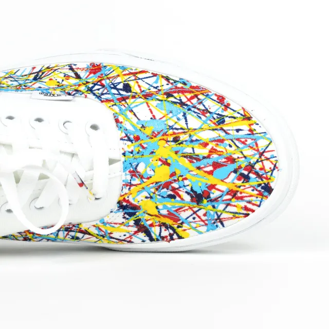 Vans Authentics Low Top Custom White 'OG Pollock' Edition 