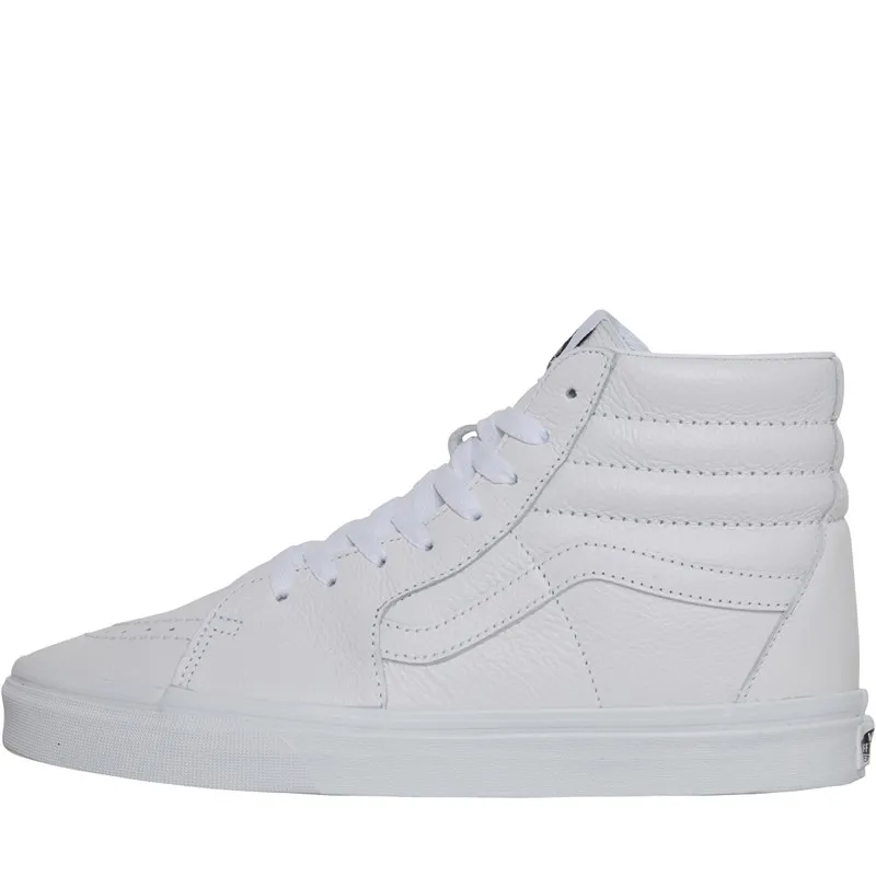 Vans SK8-Hi Leather Trainers True White/True White