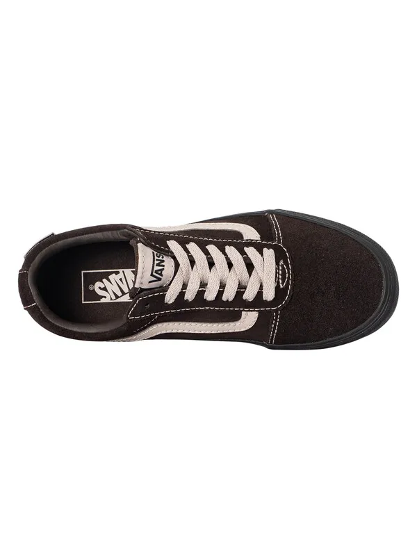 Vans Ward Vansguard Suede Trainers - Pop Stitch Coffee/Black