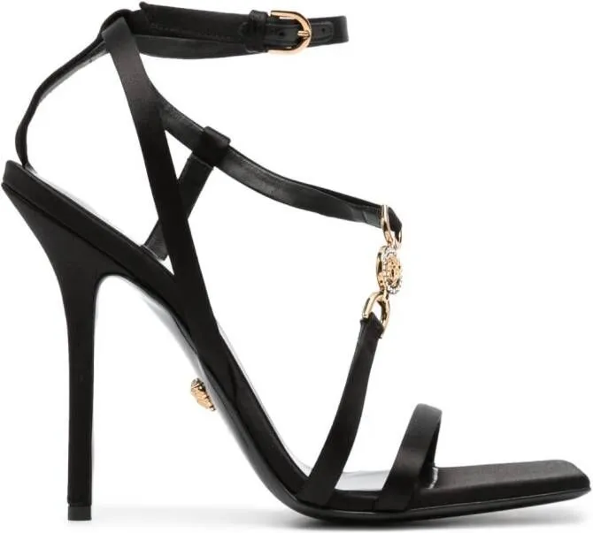 Versace Medusa '95 115mm crystal-embellished sandals Black