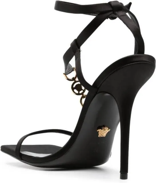 Versace Medusa '95 115mm crystal-embellished sandals Black