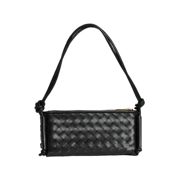 Vestirsi      VESTIRSI - DANIELLA TRIANGULAR WOVEN SHOULDER BAG (BLACK)