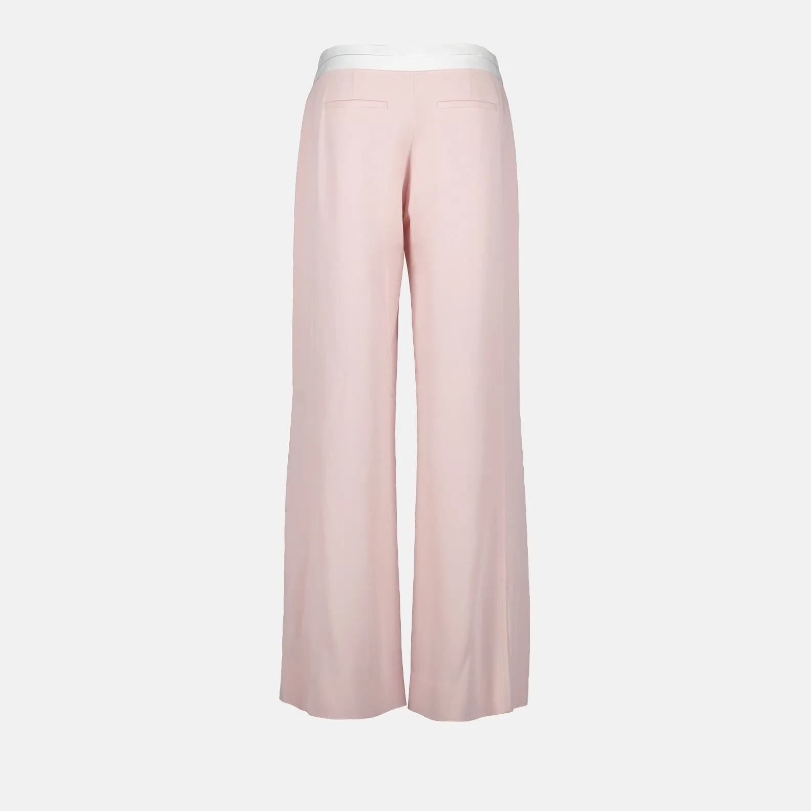 Victoria Beckham Bicolour Pleated Trousers