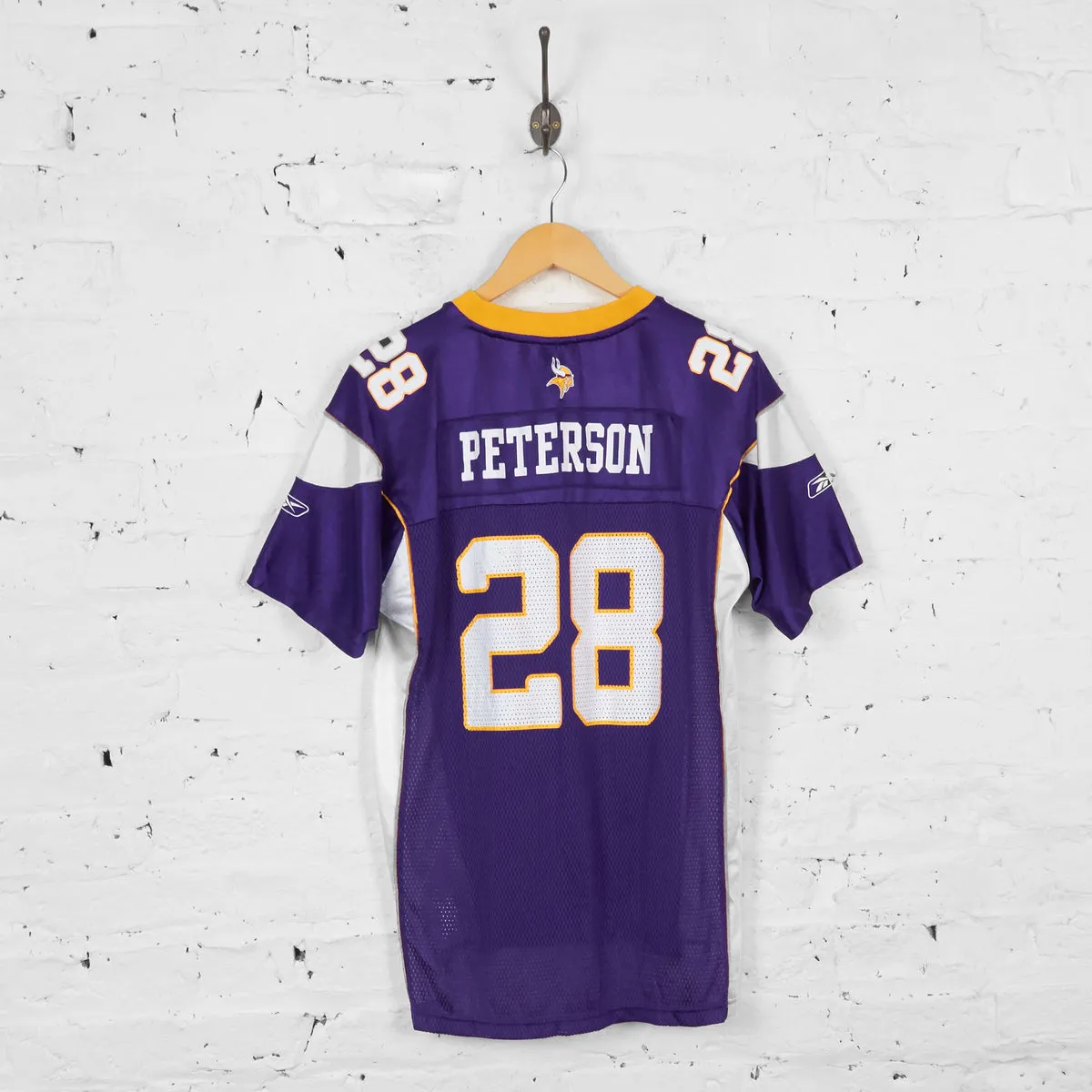 Vintage Reebok Youth Minnesotta Vikings NFL Peterson Jersey - Purple - Youth XL