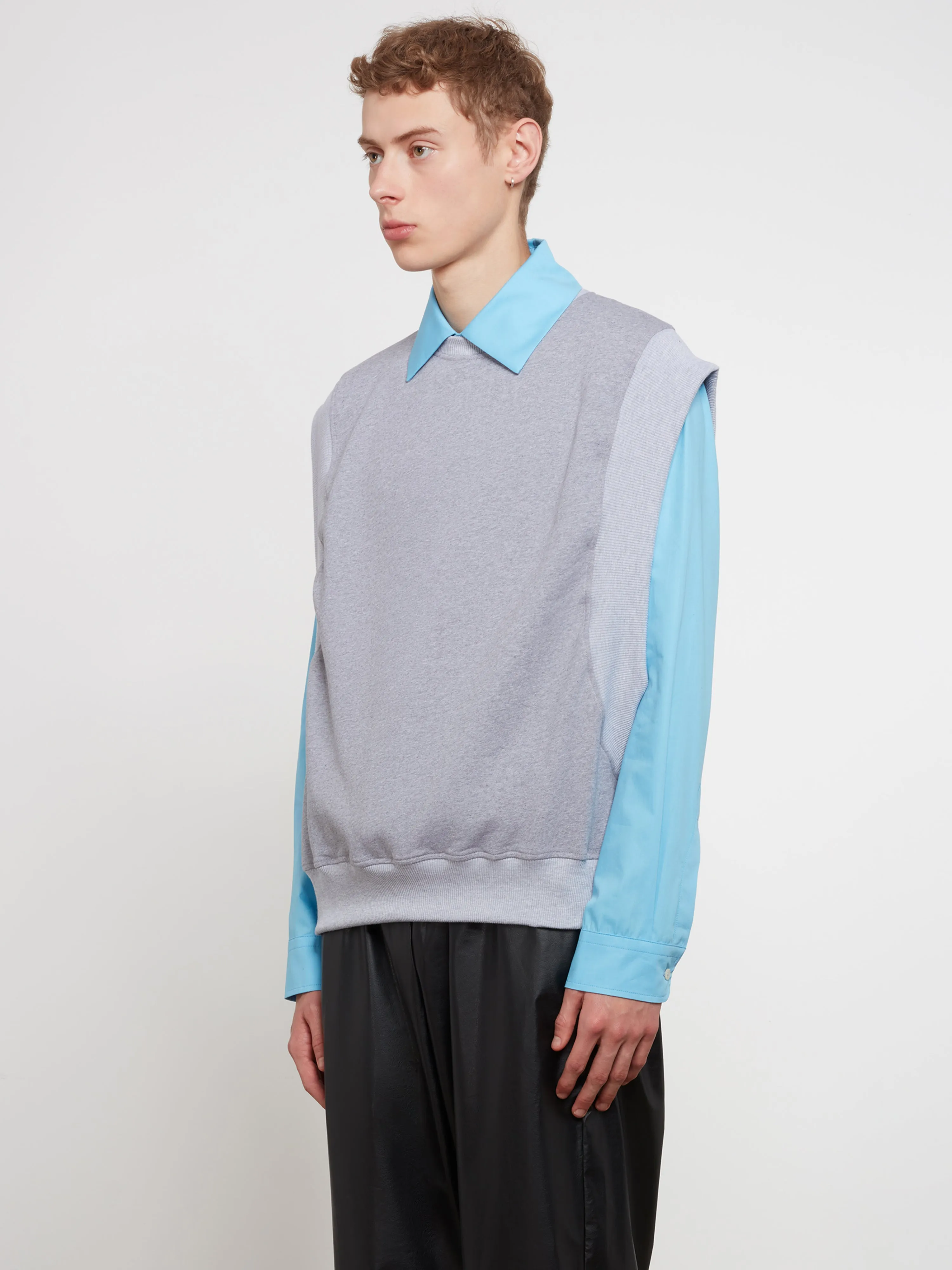 Walter Van Beirendonck Men’s Moon Vest  Grey