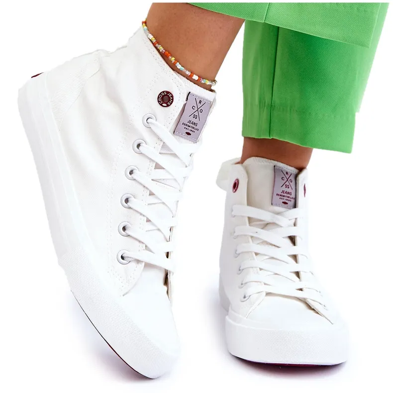 Women's Classic High Sneakers Cross Jeans LL2R4086C White