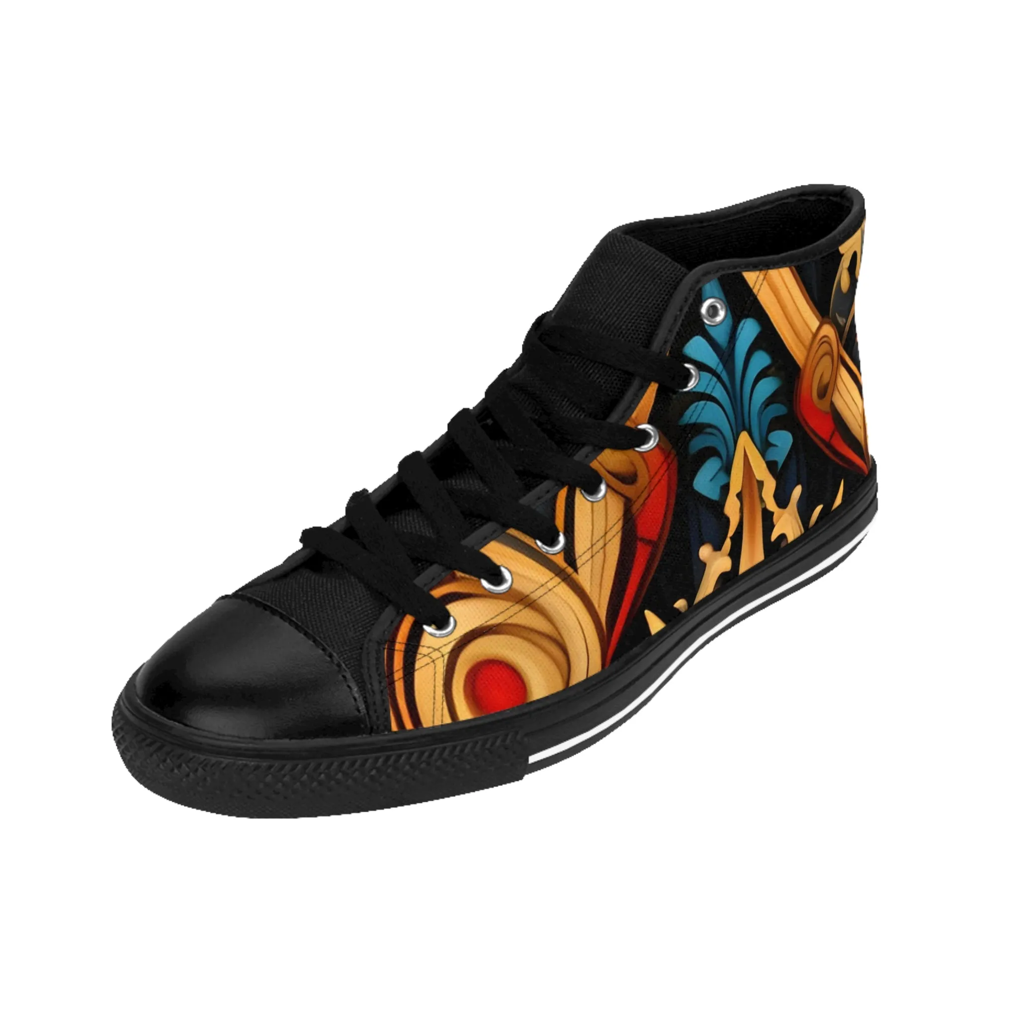 Women's Classic Retro Look High Sneakers. GB-000021Coiu