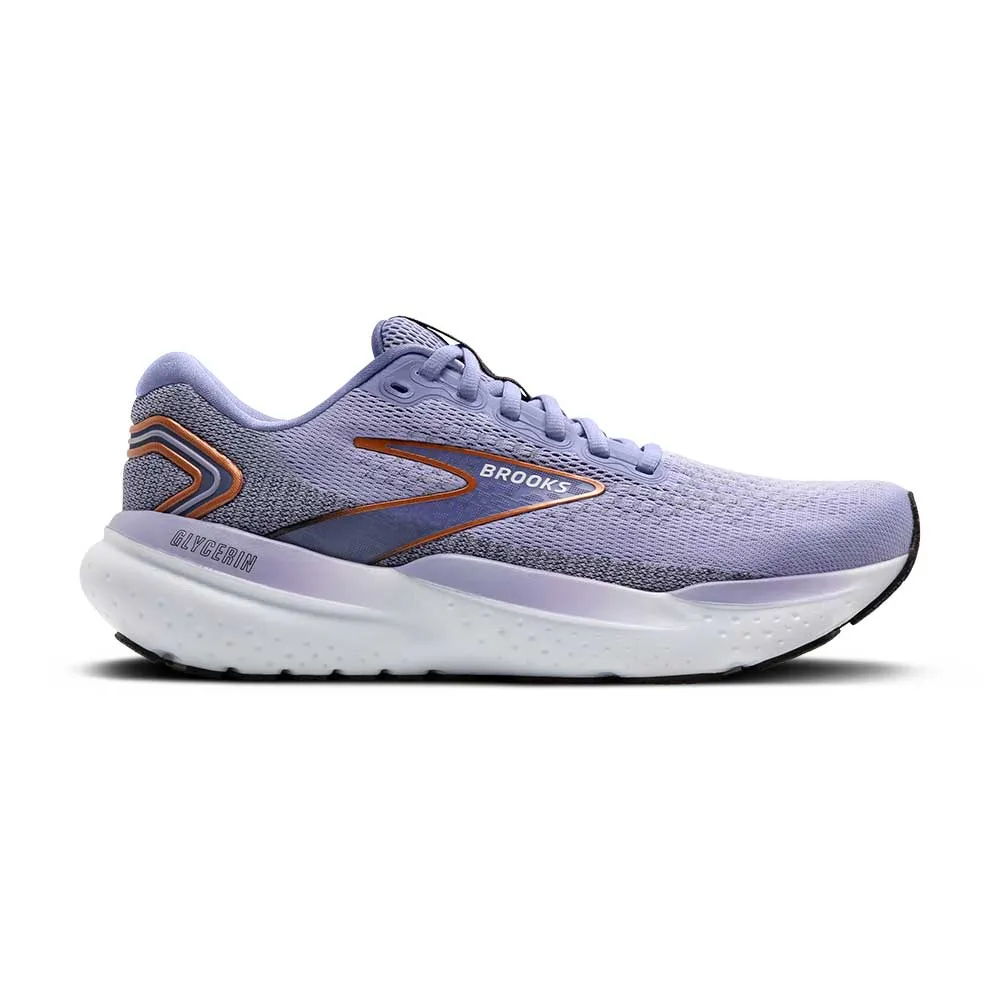 Women's Glycerin 21 Running Shoe - Lavender/Black/Copper - Regular (B)