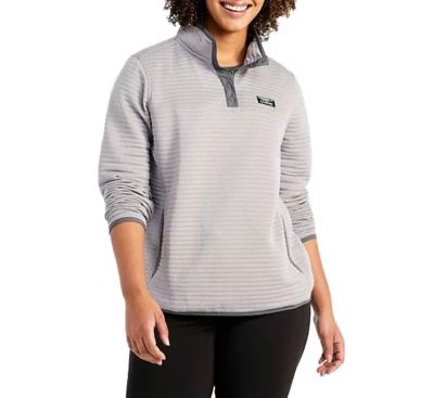 Women's L.L.Bean Airlight Knit Colorblock 1/4 Snap Pullover