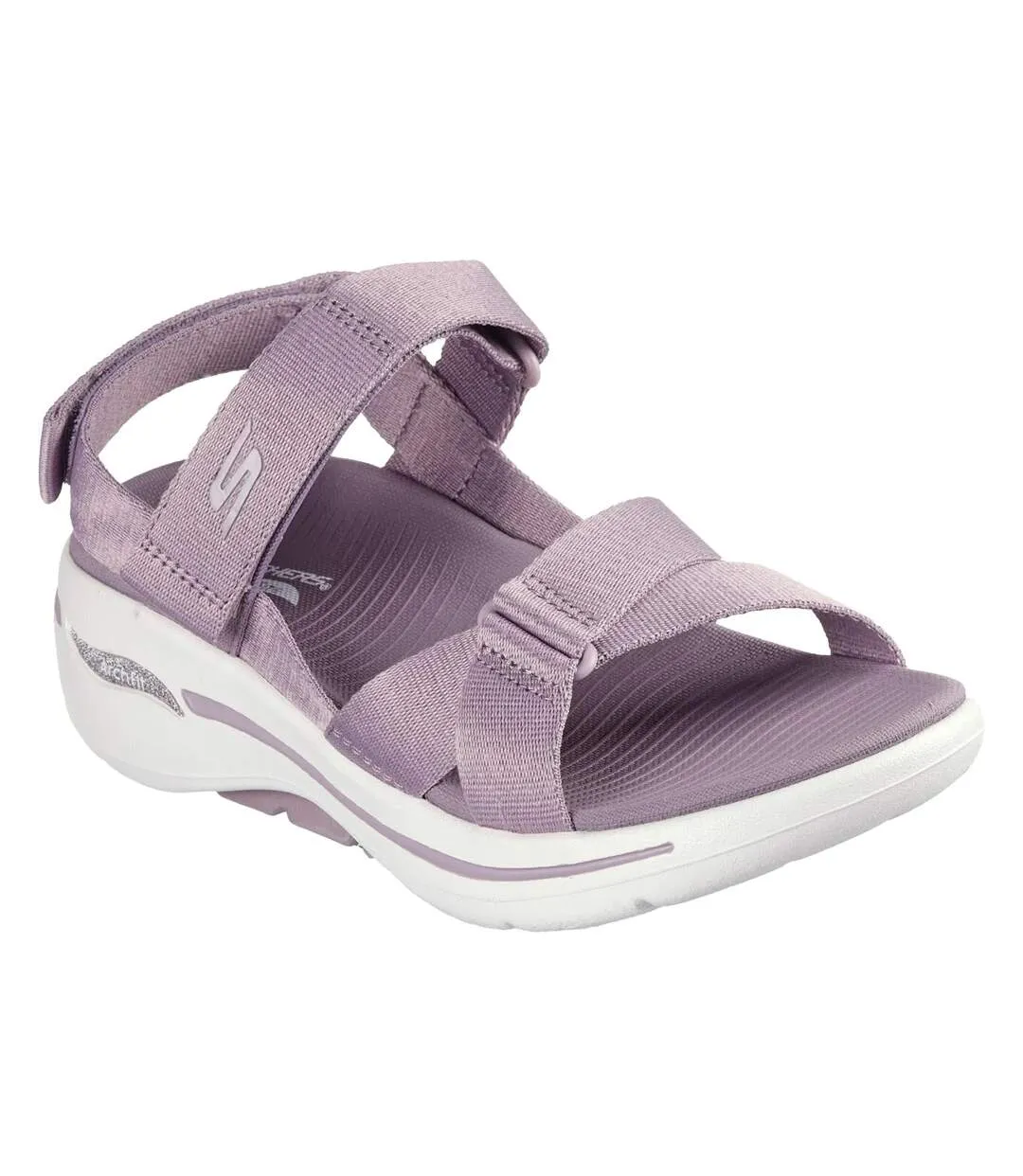 Womens/ladies go walk arch fit sandals lavender Skechers