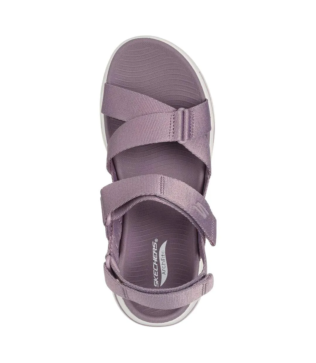 Womens/ladies go walk arch fit sandals lavender Skechers