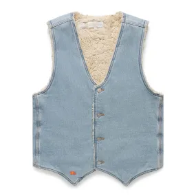 X LEVI'S SHERPA DENIM VEST BLUE | Bodega