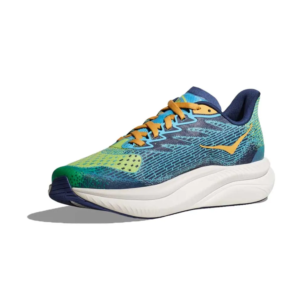 Youth Mach 6 Running Shoe - Lettuce/Bellwether Blue - Regular (M)